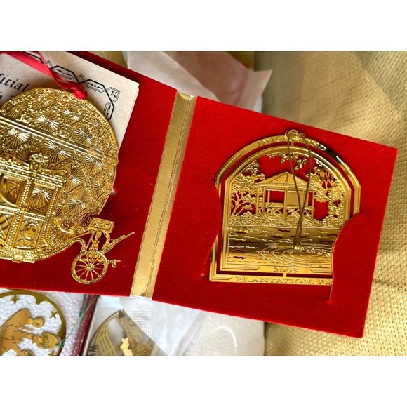 24K Gold Finish Nations Treasures Ornament Collection Lot of 11 Pc - Picture 6 of 9